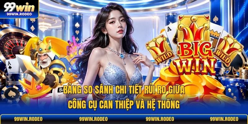 Bảng so sánh chi tiết rủi ro giữa công cụ can thiệp và hệ thống Bảng so sánh chi tiết rủi ro giữa công cụ can thiệp và hệ thống