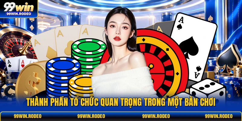 Thành phần tổ chức quan trọng trong một bàn chơi Thành phần tổ chức quan trọng trong một bàn chơi